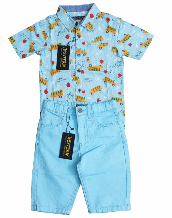 02 Premium Kids Shirt & Pant Combo Set-002