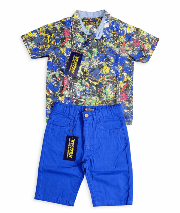03 Premium Kids Shirt & Pant Combo Set-003