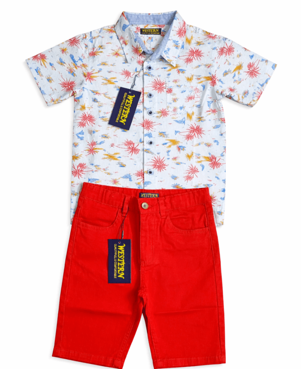 05 Premium Kids Shirt & Pant Combo Set-005