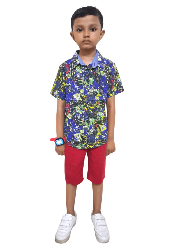 0012 Premium Kids Shirt & Pant Combo Set-012