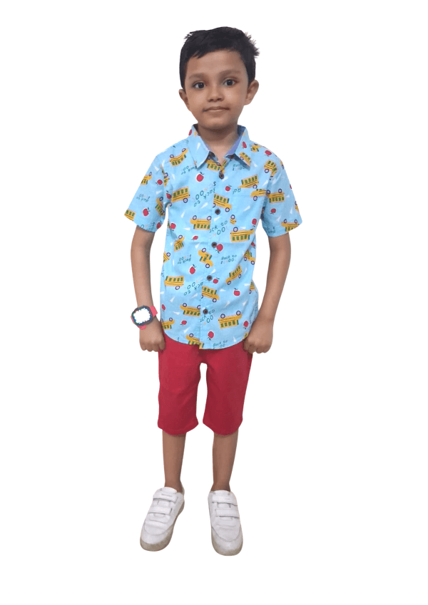 0017 Premium Kids Shirt & Pant Combo Set-017